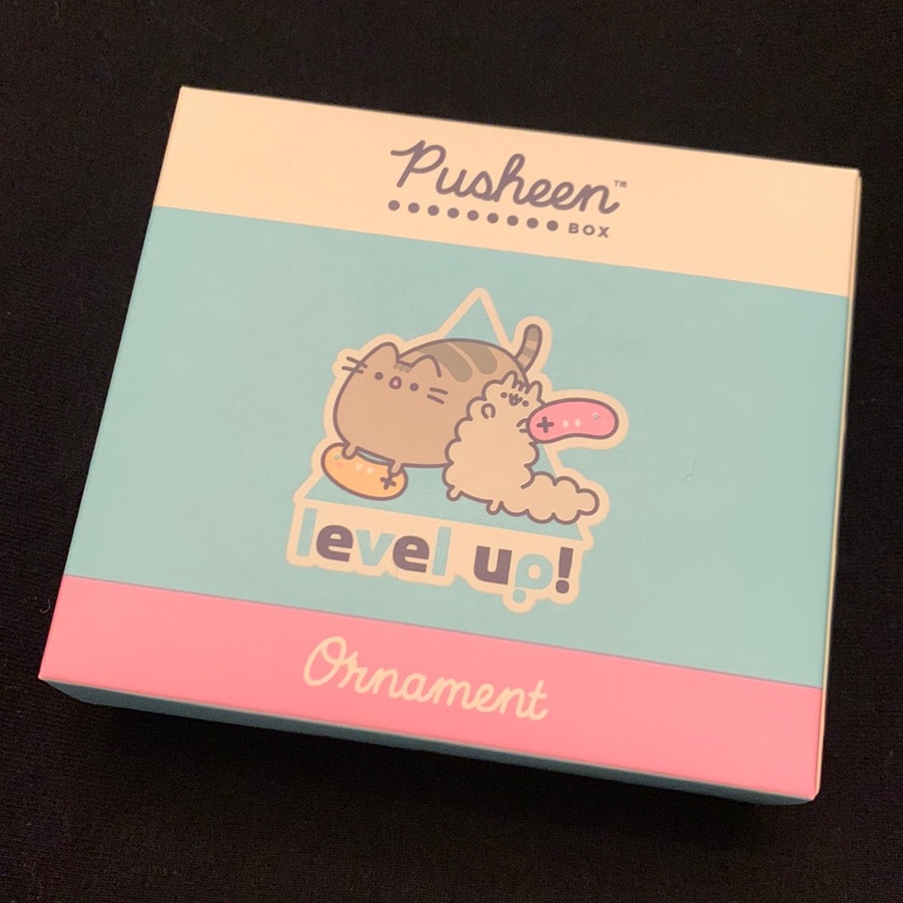Pusheen the cat Level Up Gamer Christmas ornament NWT